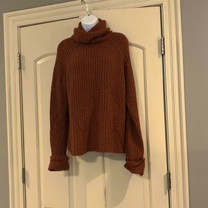 Rust, orange color sweater
